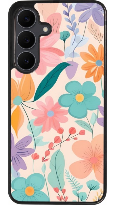 Coque Samsung Galaxy S25 FE - Silicone rigide noir Easter 2024 spring flowers