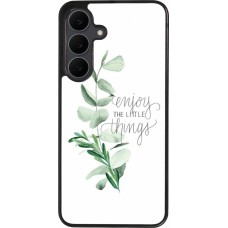 Samsung Galaxy S25 FE Case Hülle - Silikon schwarz Enjoy the little things