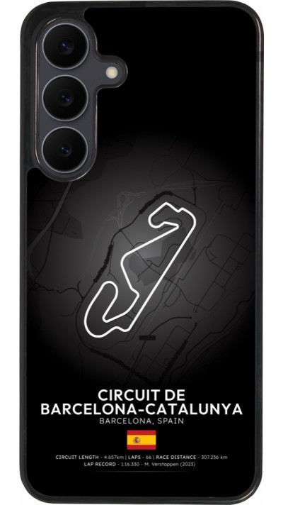 Coque Samsung Galaxy S25 FE - Silicone rigide noir F1 Track 2025 Spain