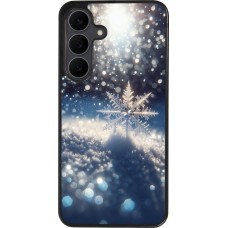 Samsung Galaxy S25 FE Case Hülle - Silikon schwarz Schneeflocke Solar Glanz