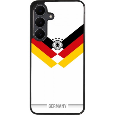 Coque Samsung Galaxy S25 FE - Silicone rigide noir Maillot de football Allemagne 2026 personnalisable
