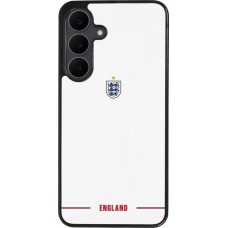 Coque Samsung Galaxy S25 FE - Silicone rigide noir Maillot de football Angleterre 2026 personnalisable