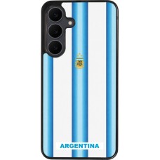 Samsung Galaxy S25 FE Case Hülle - Silikon schwarz Argentinien 2026 personalisierbares Fussballtrikot