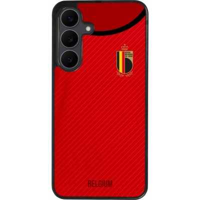 Samsung Galaxy S25 FE Case Hülle - Silikon schwarz Belgien 2022 personalisierbares Fußballtrikot
