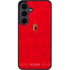 Samsung Galaxy S25 FE Case Hülle - Silikon schwarz Belgien 2026 personalisierbares Fussballtrikot