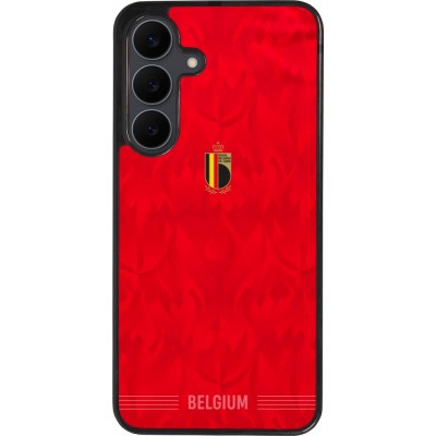 Samsung Galaxy S25 FE Case Hülle - Silikon schwarz Belgien 2026 personalisierbares Fussballtrikot