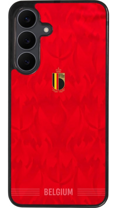 Samsung Galaxy S25 FE Case Hülle - Silikon schwarz Belgien 2026 personalisierbares Fussballtrikot