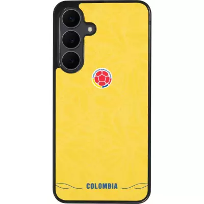 Samsung Galaxy S25 FE Case Hülle - Silikon schwarz Kolumbien 2026 personalisierbares Fussballtrikot
