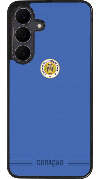 Samsung Galaxy S25 FE Case Hülle - Silikon schwarz Curaçao 2026 personalisierbares Fussballtrikot