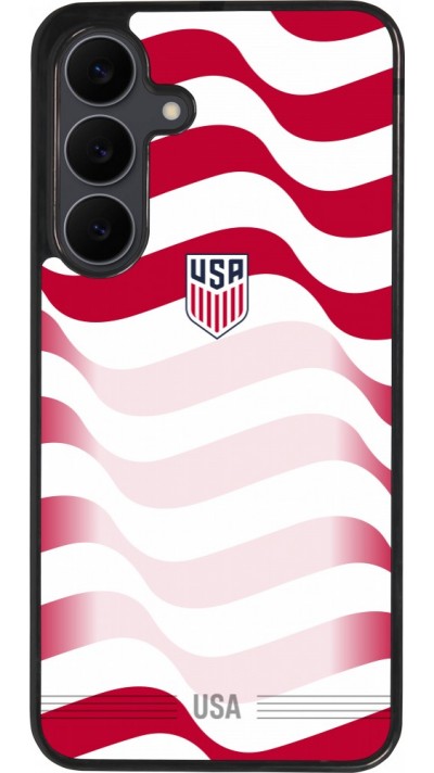 Samsung Galaxy S25 FE Case Hülle - Silikon schwarz Vereinigten Staaten 2026 personalisierbares Fussballtrikot
