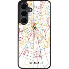 Coque Samsung Galaxy S25 FE - Silicone rigide noir Maillot de football Ghana 2026 personnalisable