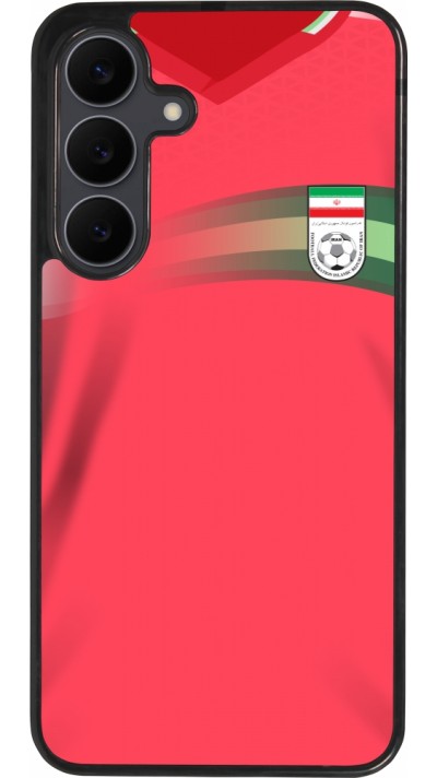 Coque Samsung Galaxy S25 FE - Silicone rigide noir Maillot de football Iran 2022 personnalisable