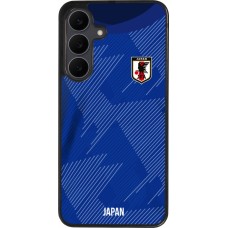 Coque Samsung Galaxy S25 FE - Silicone rigide noir Maillot de football Japon 2022 personnalisable