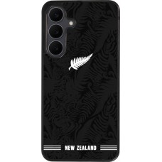 Coque Samsung Galaxy S25 FE - Silicone rigide noir Maillot de football Nouvelle-Zélande 2026 personnalisable
