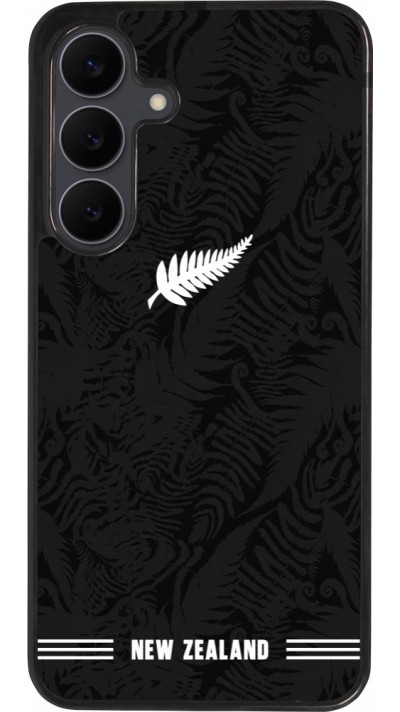 Samsung Galaxy S25 FE Case Hülle - Silikon schwarz Neuseeland 2026 personalisierbares Fussballtrikot