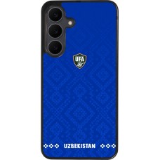 Coque Samsung Galaxy S25 FE - Silicone rigide noir Maillot de football Ouzbékistan 2026 personnalisable