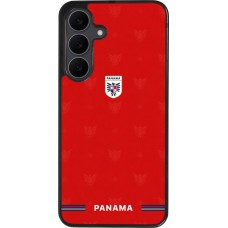 Coque Samsung Galaxy S25 FE - Silicone rigide noir Maillot de football Panama 2026 personnalisable