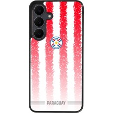 Coque Samsung Galaxy S25 FE - Silicone rigide noir Maillot de football Paraguay 2026 personnalisable