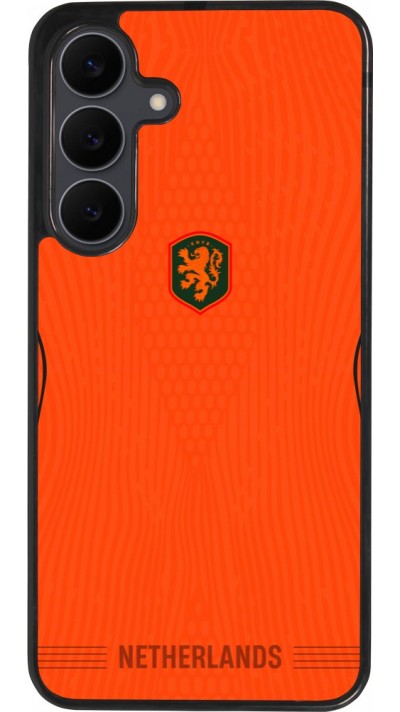 Samsung Galaxy S25 FE Case Hülle - Silikon schwarz Niederlande 2026 personalisierbares Fussballtrikot
