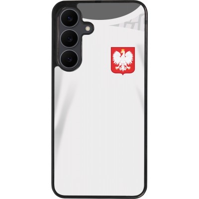 Coque Samsung Galaxy S25 FE - Silicone rigide noir Maillot de football Pologne 2022 personnalisable