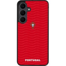 Samsung Galaxy S25 FE Case Hülle - Silikon schwarz Portugal 2026 personalisierbares Fussballtrikot