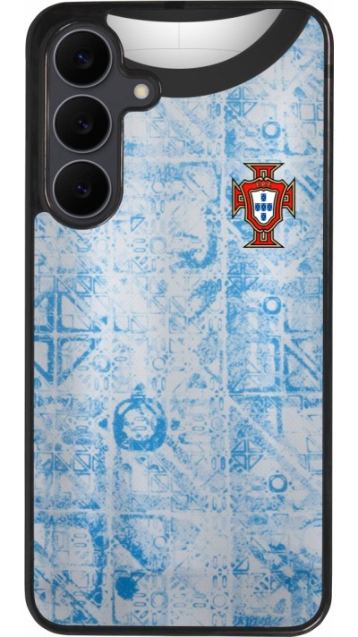 Samsung Galaxy S25 FE Case Hülle - Silikon schwarz Portugal Away personalisierbares Fussballtrikot