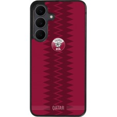 Samsung Galaxy S25 FE Case Hülle - Silikon schwarz Qatar 2026 personalisierbares Fussballtrikot