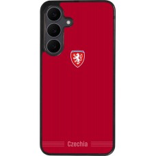 Samsung Galaxy S25 FE Case Hülle - Silikon schwarz Tschechische Republik 2026 personalisierbares Fussballtrikot