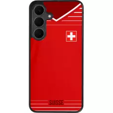 Coque Samsung Galaxy S25 FE - Silicone rigide noir Football shirt Switzerland 2022
