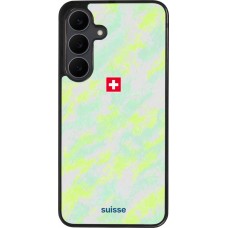 Samsung Galaxy S25 FE Case Hülle - Silikon schwarz Schweiz Away 2026 personalisierbares Fussballtrikot