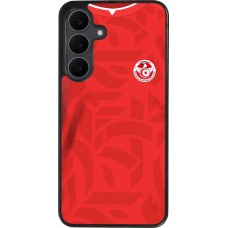 Coque Samsung Galaxy S25 FE - Silicone rigide noir Maillot de football Tunisie 2022 personnalisable