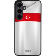 Coque Samsung Galaxy S25 FE - Silicone rigide noir Maillot de football Turquie personnalisable