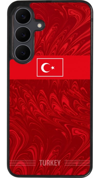 Samsung Galaxy S25 FE Case Hülle - Silikon schwarz Türkei 2026 personalisierbares Fussballtrikot