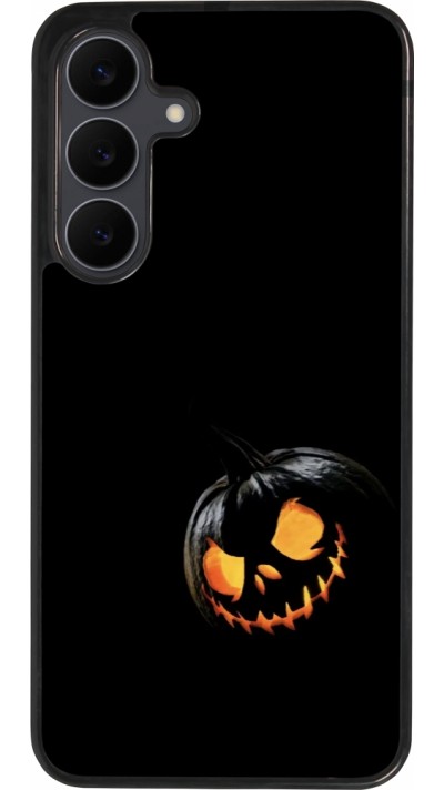 Coque Samsung Galaxy S25 FE - Silicone rigide noir Halloween 2023 discreet pumpkin