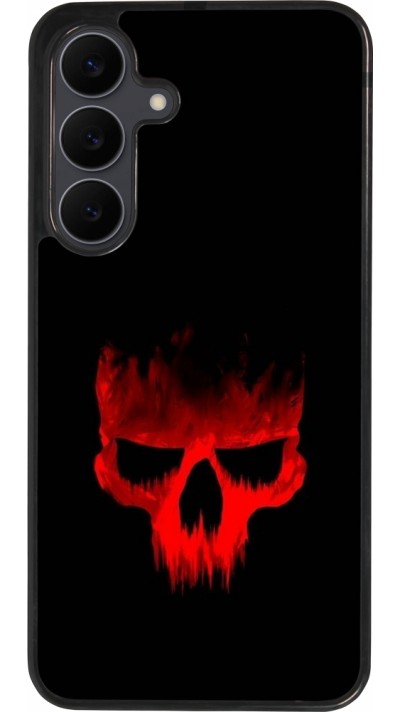 Coque Samsung Galaxy S25 FE - Silicone rigide noir Halloween 2023 scary skull