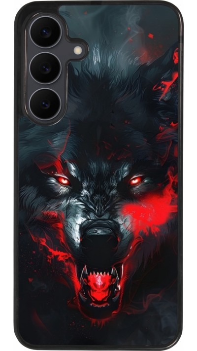 Coque Samsung Galaxy S25 FE - Silicone rigide noir Halloween 2024 mad werewolf