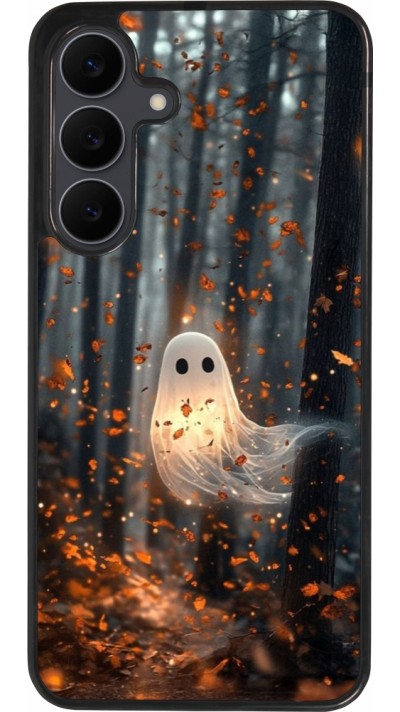 Coque Samsung Galaxy S25 FE - Silicone rigide noir Halloween 2025 Ghost in the forest