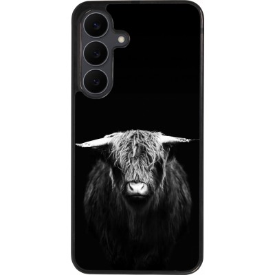 Coque Samsung Galaxy S25 FE - Silicone rigide noir Highland calf black