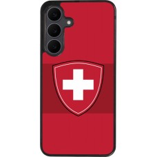 Samsung Galaxy S25 FE Case Hülle - Silikon schwarz Hockey World Championship Ecusson Suisse