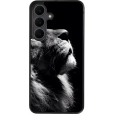 Coque Samsung Galaxy S25 FE - Silicone rigide noir Lion looking up