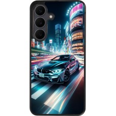 Coque Samsung Galaxy S25 FE - Silicone rigide noir BMW M4 Tokyo Night