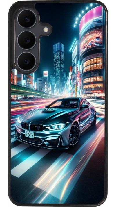 Coque Samsung Galaxy S25 FE - Silicone rigide noir BMW M4 Tokyo Night