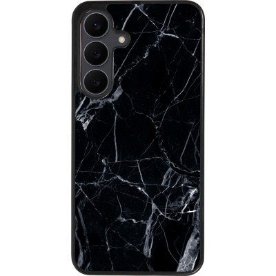 Samsung Galaxy S25 FE Case Hülle - Silikon schwarz Marble Black 01