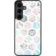 Coque Samsung Galaxy S25 FE - Silicone rigide noir Marble Everything