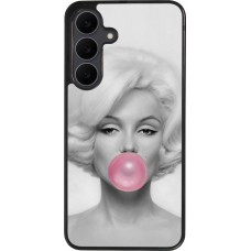 Coque Samsung Galaxy S25 FE - Silicone rigide noir Marilyn Bubble