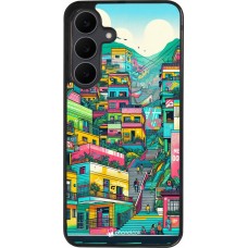 Coque Samsung Galaxy S25 FE - Silicone rigide noir Medellin Comuna 13 Art