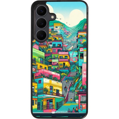 Samsung Galaxy S25 FE Case Hülle - Silikon schwarz Medellin Comuna 13 Kunst