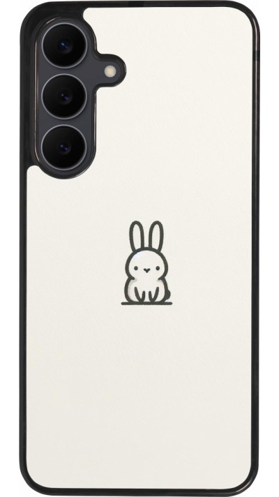 Samsung Galaxy S25 FE Case Hülle - Silikon schwarz Minimal Häschen Süße