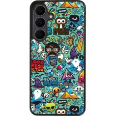 Samsung Galaxy S25 FE Case Hülle - Silikon schwarz Mixed Cartoons Turquoise