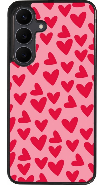 Samsung Galaxy S25 FE Case Hülle - Silikon schwarz Mom 2024 kleine Herzen